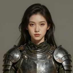 a finely detailed portrait of an attractive young woman, clothed in military armor, olive skin, long dark hair, beautiful bone structure, symmetrical facial features, intricate, elegant, digital painting, trending on Artstation, concept art, smooth, sharp focus, illustration, from Metal Gear by Ruan Jia and Mandy Jurgens and Artgerm and William-Adolphe Bouguerea, award winning