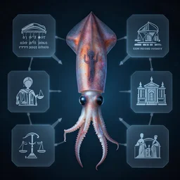 a perfect photograph of the human squid interface of ethics, philosophy, law and religion. the iconography of subjugation and contempt. basic discipline of the self.