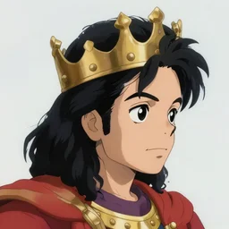 profile view!! macro head portrait of medieval king michael jackson, artstation, detailed cartoon, elegant, digital painting, concept art, smooth, sharp focus, illustration, ghibli, makoto shinkai, don bluth, fujita goro, jean giraud, akihiko yoshida, tom whalen 8 k