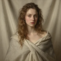 portrait, cloth, fabric, beautiful sexy woman winter traveler, dainty renaissance portrait by michael garmash, greg rutkowski, gaston bussiere, craig mullins