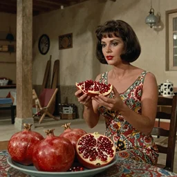color cinematic still from a 1 9 6 9 film in the style of the color of pomegranates