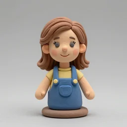 Beautiful photograph of Tina Belcher Made of clay photo 50 mm studio lighting