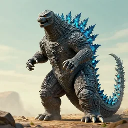 godzilla by Bob Ross, 4k, hyperrealistic
