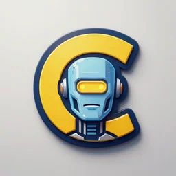 artificial intelligence logo, in the middle is a portrait of the robot wall - e in the style of cyberpunk highly detailed colorful image, sharp focus, bright colors
