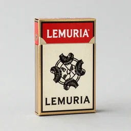 design for a vintage cigarette pack from lemuria