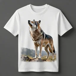 tshirts with howling wolves on the front