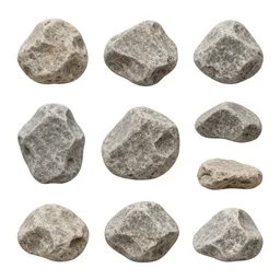 photo bashing assets, rocks