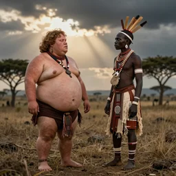 fat chuck meets an african shaman