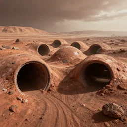 mars colonies connected through tunnels