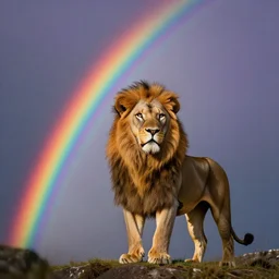 rainbow cosmic lion