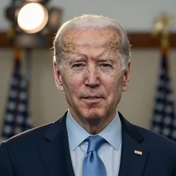 portrait photo of a joe biden with a black eye looking into the camera, indoors, f 1. 4, golden ratio, rim light, top light, overcast day