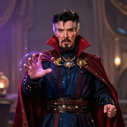 film still of barbara bush as dr strange using magic in multiverse of madness, 8 k