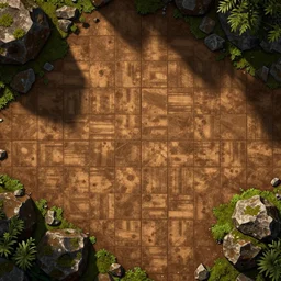 tileable brown dirt texture, rocks and moss, from a gorgeous indie platform game