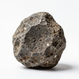 obsidian meteorite fragment, professional product shot, isolated on a pure white background, centered, entire object in frame, sharp focus, soft studio lighting
