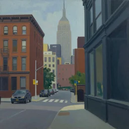new york city landscape painted by edward hopper