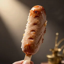 sausage flavoured ice cream, culinary food magazine photo