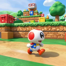 gopro footage of toad running through a real world version of a level in super mario bros 2