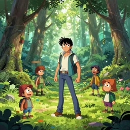 photo cartoon bd illustration comic manga painting of forest environement : 6 fantasy environement, digital painting, volumetric lighting : 1 artist bd enki bilal : 1 0 0 0 0 0 0