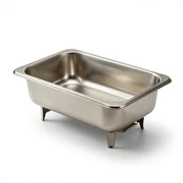lacquered chafing dish, commercial catalog photo, isolated on a pure white background, centered, entire object in frame, sharp focus, soft studio lighting