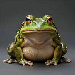 hyperrealistic mixed media image of a ( info wars alex jones ) is an ugly bullfrog, stunning 3 d render inspired art by greg rutkowski and xiang duan and thomas eakes, perfect symmetry, slimy frog skin complexion, realistic, highly detailed attributes and atmosphere, dim volumetric cinematic lighting, 8 k octane detailed render, post - processing, masterpiece,