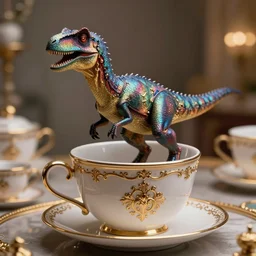 velociraptors riding on tea cup ride, photorealistic, high resolution, vray, hdr, hyper detailed, insane details, intricate, elite, ornate, elegant, luxury, dramatic lighting, octane render, weta digital, micro details, 3 d sculpture
