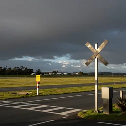 level crossing at gisbourne airport