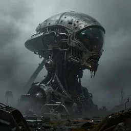 abandoned alien technology, gloomy and foggy atmosphere, octane render, rembrandt, cgsociety, artstation trending, horror scene, highly detailded