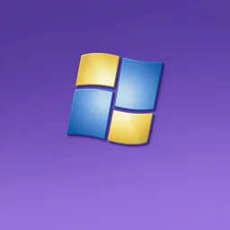 Purple sky with windows xp background