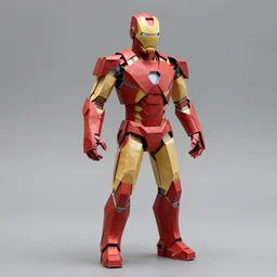 Origami of Ironman ,3d render, hyperreal,realistic, paper folding, full body ,hyperdetailed ,artstation, cgsociety, 8k,