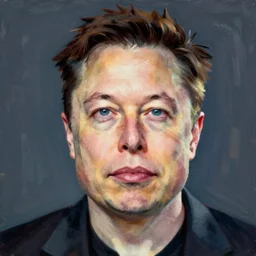 elon musk, portrait by dorothea tanning