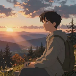 nick wilde, whistful, lo - fi beats, autumn, animesque, morning sunrise, outdoors