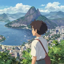 rio de janeiro in an anime film, directed by makoto shinkai