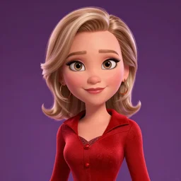 meryl streep in the devil wears prada depicted as a pixar character, cute, high quality cg render, 8 k, vivid colors
