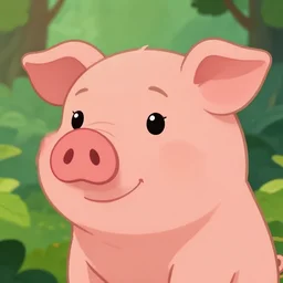 beautiful detailed cute character design of a cartoon pig, tlk, tlk, in the style of'the jungle book'profile pic. deviantart adoptable, style of maple story and zootopia, portrait studio lighting by jessica rossier and brian froud in the style of disney balto, artstation deviantart alphonse mucha wild pig in the style of'don bluth'