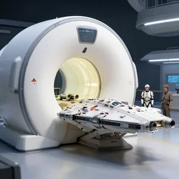 an exterior shot of a gigantic space station with a glowing windows mri machine millennium falcon maschinen krieger,stephen hickman, markus vogt, alejandro burdisio, pascal blanche, James Piack, ilm, beeple, star citizen halo, mass effect, starship troopers, elysium,  warm saturated colours, dramatic space sky