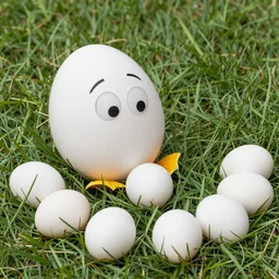 goofy laying eggs