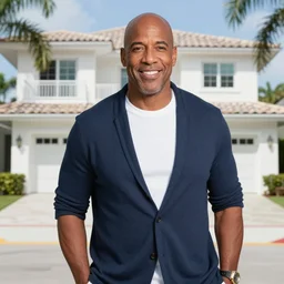 steve harvey at his miami beach side home, by paul lehr,