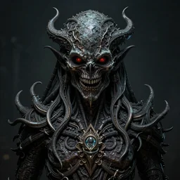 portrait of A Great Old One, digital art, high quality, highly detailed, intricate, ominous, horror, cinematic