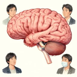 illustration of histrionic brain idea, by Victo Ngai and James Gilleard and Bruce Pennington