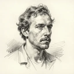 a pen sketch of freeman morgan