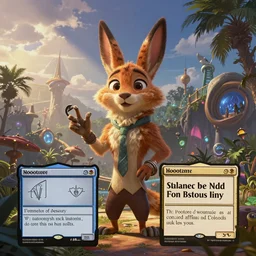 zootopia art by magic the gathering