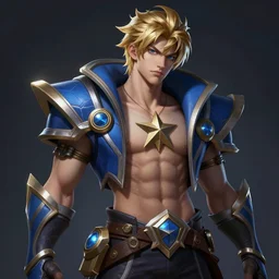 portrait of star guardian darius from league of legends, au naturel, hyper detailed, digital art, trending in artstation, cinematic lighting, studio quality, smooth render, unreal engine 5 rendered, octane rendered, art style by klimt and nixeu and ian sprigger and wlop and krenz cushart and riot
