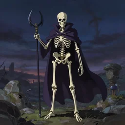 a beautiful illustration of a skeleton nectomancer, scenic full shot, ambient lighting, by artgerm, makoto shinkai, wlop, rossdraws, featured on artstation, vertical orientation
