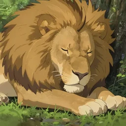 lion sleeping, makoto shinkai