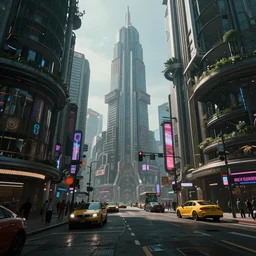 Cyberpunk city street, hypermaximalistic, high details, cinematic, 8k resolution, beautiful detailed, insanely intricate details, artstation trending, octane render, unreal engine,