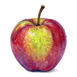 vibrant color photo of a strange fruit, flat white background, style of shaun tan