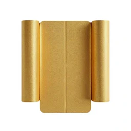 gilded yoga mat, clean 3d render, octane render, isolated on a pure white background, centered, entire object in frame, sharp focus, soft studio lighting