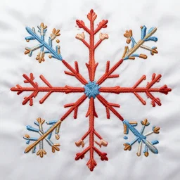 embroidered snowflake faces in silk. 3840 2160 cgsociety art 35mm
