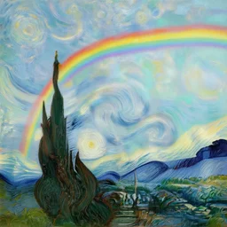 double rainbow by vincent van gogh.