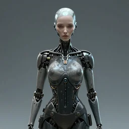 centered portrait of a cyborg, in the style of Cyberpunk 2099, sci fi character concept, science fiction, technology, futuristic, entropism, kitsch, neomilitarism, medium shot, symmetrical face, elegant pose, illustration, slender, cinematic lighting, hyperdetailed, cgsociety, 8k, high resolution, single face, insanely detailed and intricate, octane render, golden ratio, vfx, postprocessing, Syd Mead, Masamune Shirow,